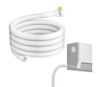 AC Drain Hose, 9.84ft Unit Drains Tube, 118.11x0.98x0.98 Inches Flexible Channel with Diameter & Exhaust Connector Pipe, Duct Line for Dryer Car Cooler Sink Bucket Vent and Home
