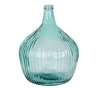 AC Garrafa Vidrio Azul Rayada Transparente en Estilo Apple, Disponible Varios Modelos y tamaños capacidades, para Elegir Sus Favoritos (41x31.5cm16L)