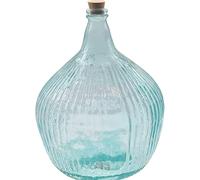 AC Garrafa Vidrio Transparente en Estilo Apple, Disponible Varios Modelos y tamaños capacidades, Elegir Sus Favoritos (16 L, Rayada C/TAPÓN)