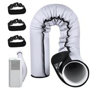Ac Hose Cover, Air Duct Sleeve, Insulated Vent Wrap, Heat Resistant Cover, Waterproof Pipe Jacket, Reusable Ac Protection, Buckle Strap Wrap System for Home Cooling Efficiency Energy Hvac 152x56cm