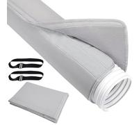 AC Hose Cover, Portable Air Conditioner Insulation Sleeve, 150x54cm, Includes 2 Adjustable Buckle Straps, Dust-Proof and Weather-Resistant Duct Vent Wrap for Home, Indoor, Outdoor