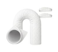 AC Hose Insulation Cover, Air Conditioner Wrap, Duct Vent Sleeve, Heat Reduction Oxford Cloth, Easy Installation with Straps, Apartment Dorm Use, 59.06x20.47 Inches, White, 1 Piece