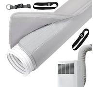 Ac Hose Sleeve Insulation, Air Conditioner Heat Reduction Wrap, 59.06x19.69x0.39 Inches Dustproof & Multifunctional Easy Install Design, Duct Vent Cover for Dorm, Hotel, Home