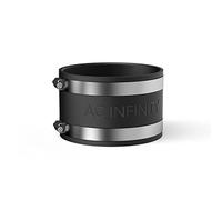 AC Infinity Abrazadera de reducción de ruido de 100mm, acoplador de conducto con abrazaderas de acero inoxidable, acoplamiento de goma flexible para ventiladores en línea y filtros de carbono