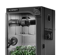 AC Infinity Advance Grow System 3x3, kit de 3 plantas, kit de tienda de cultivo integrado con WiFi, ventilación automática, circulación, programación de luz LED Samsung LM301H de espectro completo,