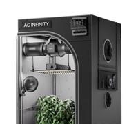 AC Infinity Advance Grow System Compact 2x2, 60x60x120cm Kit de 1 Planta, WiFi Integrado ventilación automatizada circulación horario de Espectro Completo LM301H LED Crece luz Tienda de campaña Mylar