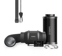 AC Infinity Air Filtration Pro Kit de 150mm, Ventilador en línea, Controlador VPD de Humedad de Temperatura con Control de aplicación WiFi, Filtro de Carbono, conductos, Sistema de ventilación