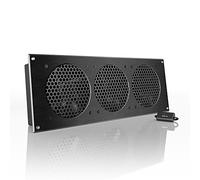 AC Infinity AIRPLATE S9, 46cm sistema de ventilador de refrigeración silencioso de con control de velocidad, para gabinetes AV de cine en casa
