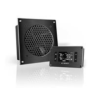 AC Infinity AIRPLATE T3, 16cm sistema de ventilador doble de refrigeración silenciosa de con control de termostato, para gabinetes AV de cine en casa