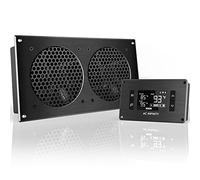 AC Infinity AIRPLATE T7, 30cm Sistema de Ventilador Doble de refrigeración silenciosa de con Control de termostato, para gabinetes AV de Cine en casa