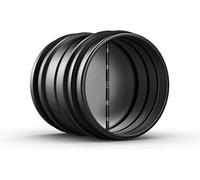 AC Infinity Amortiguador, 150mm de corriente de retroceso de, inserto de conducto de flujo de aire unidireccional con cuchillas plegables con resorte para 150mm conductos de en campanas