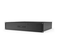 AC Infinity Cajón de montaje en rack 2U con placa frontal de aluminio, con cerradura y llave, para equipos de 19 pulgadas AV DJ gabinetes racks