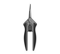 AC Infinity Cizalla de poda curvada de acero, 16cm inoxidable de diseño ergonómico ligero, cuchillas de precisión curvadas con revestimiento de titanio antiadherente para jardinería