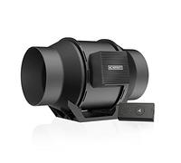 AC Infinity CLOUDLINE A6, silencioso ventilador de conducto en línea de 6 pulgadas con controlador de velocidad, motor EC, ventilador de escape de ventilación para calefacción y refrigeración, tiendas