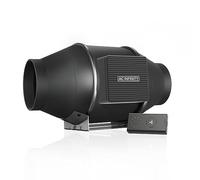 AC Infinity CLOUDLINE PRO S4, 100mm silencioso ventilador de conducto en línea de con controlador de velocidad, ventilador de escape de ventilación para calefacción, tiendas de campaña, hidroponía