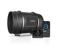 AC Infinity CLOUDLINE PRO T8, 200mm ventilador silencioso de conducto en línea de con controlador VPD de temperatura, control de aplicación integrado WiFi, ventilador de escape de ventilación