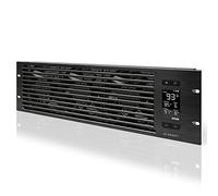 AC Infinity CLOUDPLATE T9-N, 48cm panel de ventilador de montaje en rack 3U, flujo de aire de admisión para refrigeración AV, Cine en casa, Red estante
