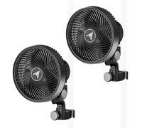 AC Infinity CLOUDRAY S6, 15cm Paquete de 2, ventilador de clip para tienda de cultivo de con motor EC rediseñado de larga duración, 10 velocidades de viento dinámicas personalizadas y