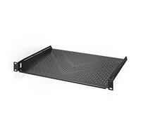 AC Infinity Estante universal con ventilación 1U para rack de 14 pulgadas de profundidad, para bastidores de equipos de 19 pulgadas. Resistente 2,4 mm de acero laminado en frío, capacidad de 60 libras