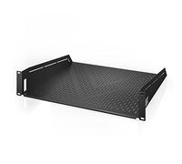 AC Infinity Estante, 40cm voladizo Universal con ventilación, 1 Unidad Rack, para bastidores de Equipos de 48cm, Acero Laminado en frío de Alta Resistencia de 2.4mm, con Capacidad de 45.4 kg