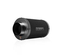 AC Infinity Filtro, 100mm de carbono de aire con carbón virgen australiano de para ventilador de conductos en línea, control de olores, hidroponía y salas de cultivo interior