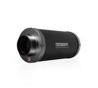 AC Infinity Filtro, 100mm de carbono de aire XL de, con carbón virgen australiano premium, prefiltro y colgadores de cuerda, limpiador de olores apto para ventilador de conductos en línea, control