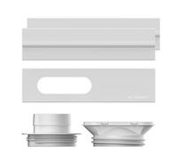 AC Infinity Kit de conducto de ventana, puerto de ventilación universal para ventiladores en línea de 10cm y 15cm compatible con conductos HVAC, mangueras, ventiladores de conducto, tiendas de cultivo