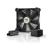 AC Infinity MULTIFAN S3-P, Ventilador silencioso de 120mm con alimentación de CA y control de velocidad, certificado por UL para refrigeración de componentes de receptor DVR, PlayStation y Xbox