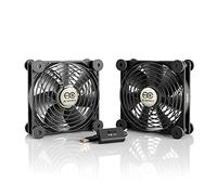 AC Infinity MULTIFAN S7, ventilador USB dual silencioso de 120mm con certificación UL para refrigeración de gabinetes de ordenador, receptores, DVR, PlayStation y Xbox