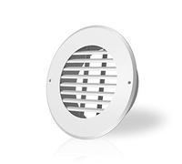 AC Infinity Rejilla de ventilación para conducto de pared, rejilla para guía de aire de 15cm, metálica blanca, calefacción, refrigeración, desagüe