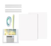 AC Insulation Panel, Foam Draft Seal Kit, 17x11 Inches Heat Blocking Air Conditioner Cover with Dust Proof, Foam Window Seal, Energy Saving Insulating Panels with Lightweight Build, AC Panel for Home