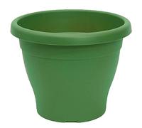 AC - Maceta Mediterránea - Plástico Resistente - Ideal para el Hogar, Plantas, Jardín, Decoración. - Cuidado de Plantas - Forma Redonda - Ø 20 cm - Color Verde