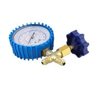 AC Manifold Gauge - Thickened Leakproof Precision, Air Conditioner Pressure Gauge for Home, Car, Office, Automotive Maintenance Repair Technicians HVAC Diagnostic Tool Use, 2.36inches