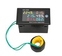 AC Meter Single Phase LCD Digital Power Monitor, AC Panel Meter for Voltage Current Frequency Watt Amp Measurement, True RMS, 70x39x40mm, ABS Housing (CA 40-300 V 0,00-110,0 A)