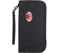 AC Milan 141847 - Porta documentos unisex para adultos, color negro, Negro