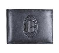 Ac Milan 143188 Milán, Accesorio de Viaje-Billetera Unisex Adulto, Negro, Talla única