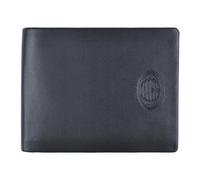 Ac Milan 143216, Accesorio de Viaje-Billetera Unisex Adulto, Negro, 12,5x9,5x2 cm