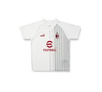 AC Milan 769325 Prematch Jersey Jr Camisa Deportiva, Unisex Kids White-Tango Red 176