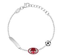 AC Milan AC Milan LOWELL Pulsera Acero Niño, Piccola, Acero inoxidable, No es una piedra preciosa