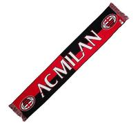 AC Milan Bufanda A.C. Milan Oficial Jaquard Acrílico 2244JAQMIQUAD, rojo y negro