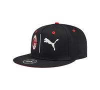 AC Milan Flatbrim Cap Gorra de béisbol, Black For All Time Red, Talla única Unisex Adulto