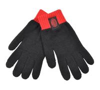 AC Milan Guante unido con parche de tela, pantalla táctil, 95% PC 5% EA MILANI 143486, Negro, talla unica