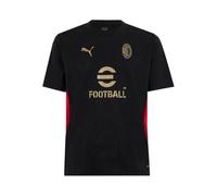 AC Milan Maglia Training Camiseta de competición de Entrenamiento, Temporada 2024/25, tecnología dryCell, Ajuste Regular, Black For All Time Red, M Unisex Adulto