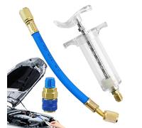 AC Oil Injector, Automotive Refrigeration Filler Tool, High-Pressure HVAC Liquid Injector, System Maintenance Syringe, for Truck, Car, Garage, Workshop, Industrial, Service, Repair Use