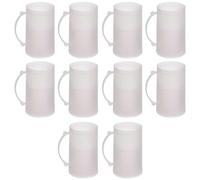 AC - Pack de 10 Jarras de Cerveza Enfriadoras - Fabricado en Plástico - Contiene Agua 100% destilada - Apto para Uso Alimenticio - 15 x 9 x 12 cm - 450 ml
