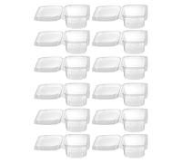 AC - Pack de 12 envases Reutilizable Rectangular - Fabricado en plástico - Apto para microondas, congelador y lavavajillas - Cierre Hermético - 500 ML - Total 36 Uds