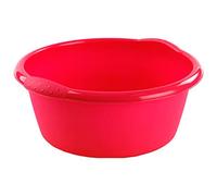 AC - Pack de 2 barreños Redondos - Capacidad de 6 litros - Fabricados en Polipropileno - Aptos Uso Alimentario - para Lavabo, Fregadero y Bañera - Color Aleatorio (Rojo, Verde, Azul)