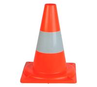 AC - Pack de 2 conos de tráfico - Fabricados en España - Ideal para señalización vial, seguridad en carretera, para deporte - 30 x 22,5 x 22,5 cm - Color naranja con banda reflectante