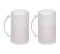 AC - Pack de 2 Jarras de Cerveza Enfriadoras - Fabricado en Plástico - Contiene Agua 100% destilada - Apto para Uso Alimenticio - 15 x 9 x 12 cm - 450 ml