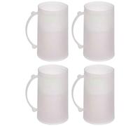 AC - Pack de 4 Jarras de Cerveza Enfriadoras - Fabricado en Plástico - Contiene Agua 100% destilada - Apto para Uso Alimenticio - 15 x 9 x 12 cm - 450 ml